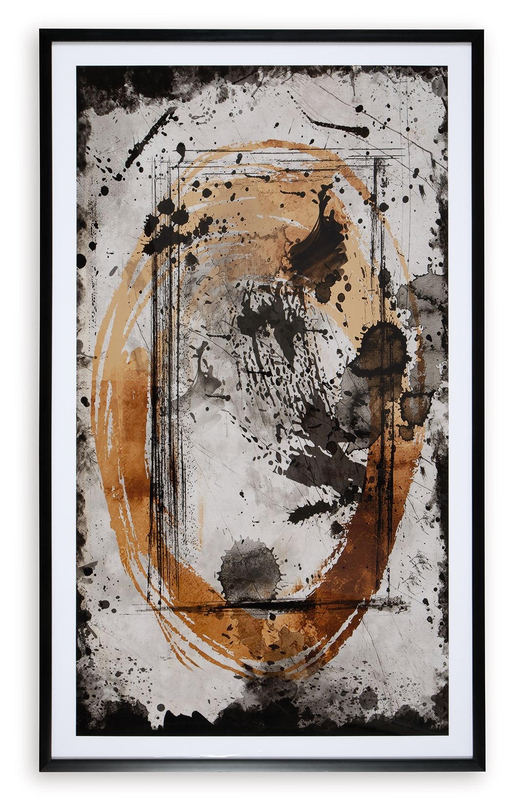 Clefting - Wall Art - Black / Caramel / Tan — view 6