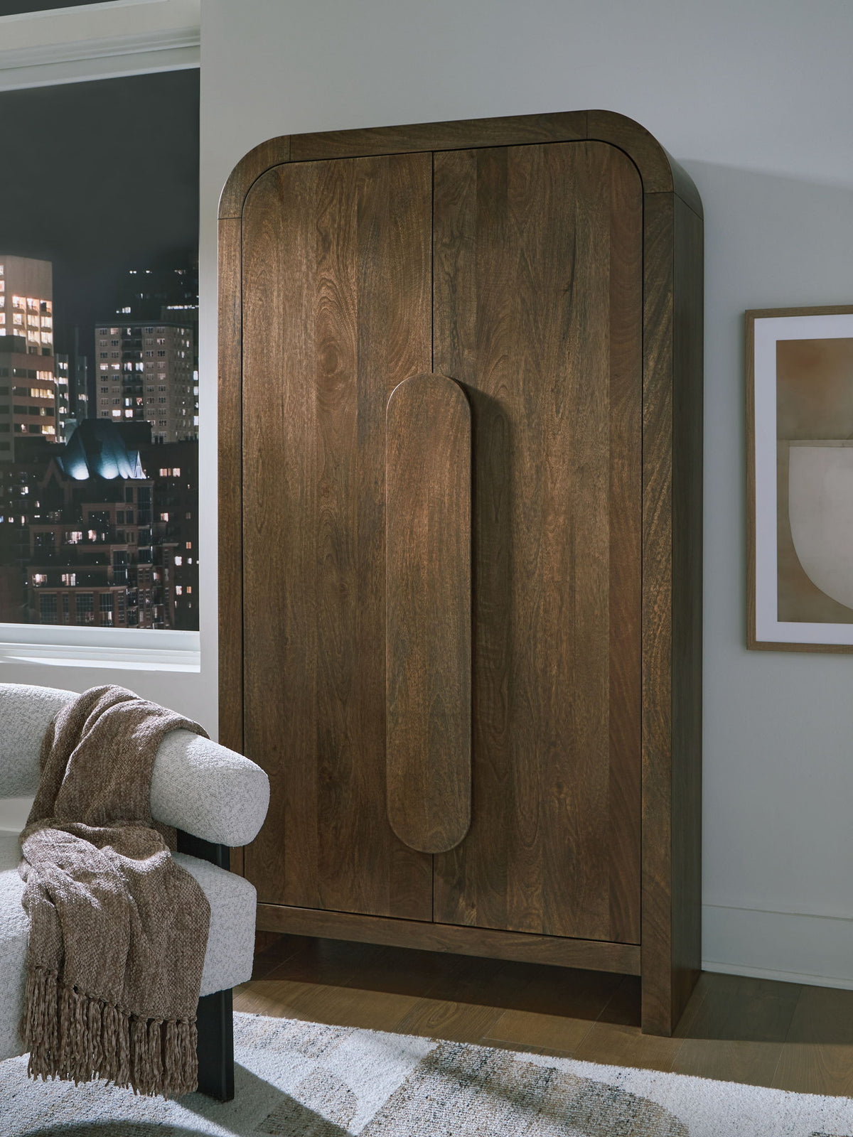 Thoren - Accent Cabinet - Medium Brown — view 2
