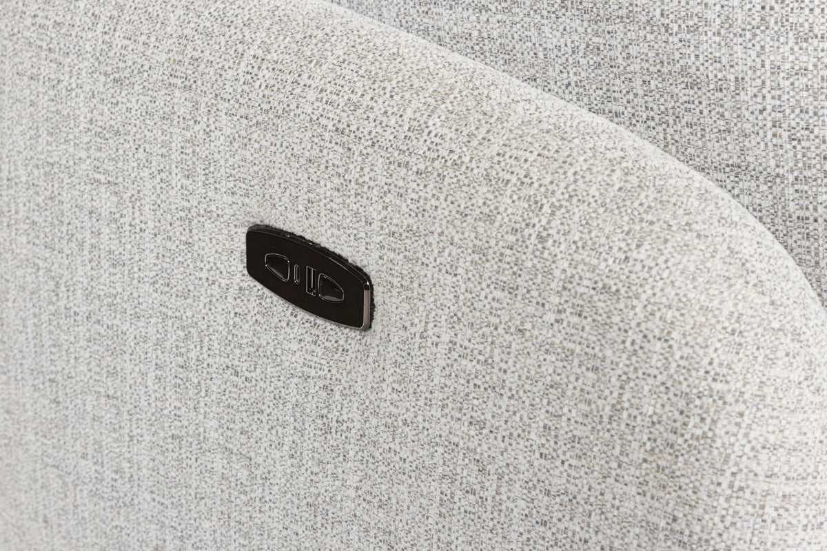Alainmont Next-Gen Nuvella - Swivel Power Recliner - Stone — view 9