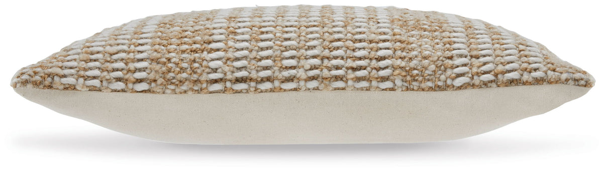 Hathby - Pillow (Set of 4) - Tan / White — view 3
