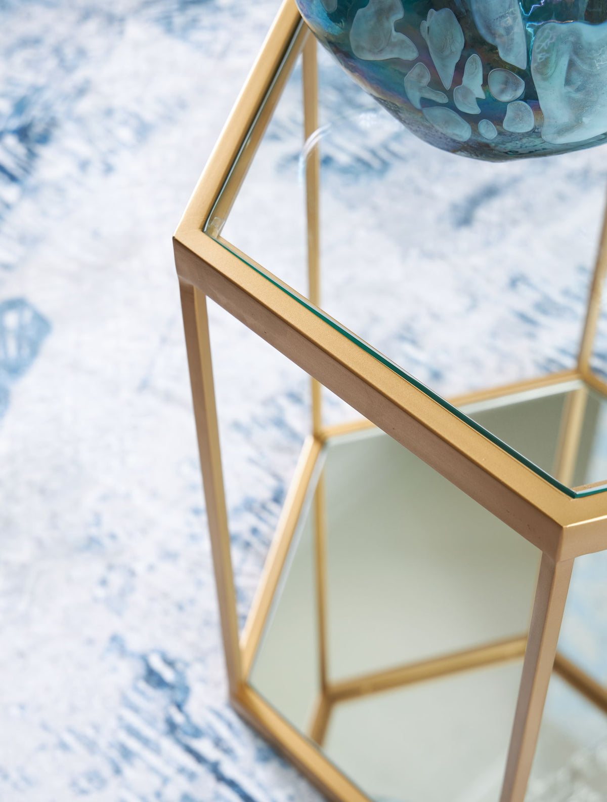 Veerwick - Accent Cocktail Table - Gold Finish — view 4