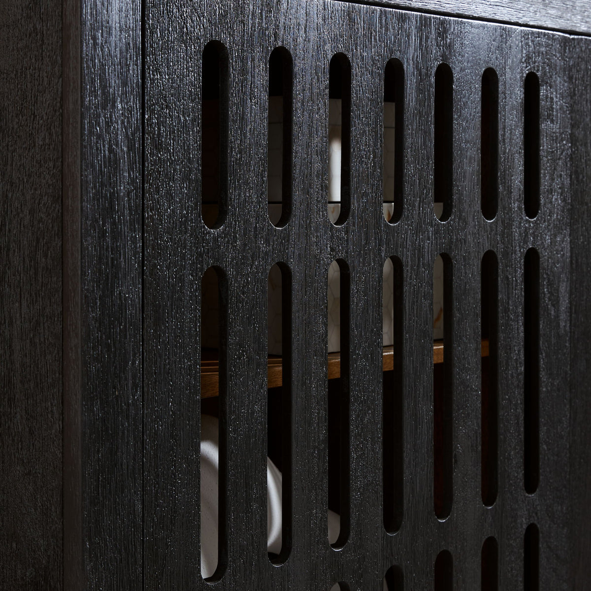Vallisburg - Accent Cabinet - Black / Natural — view 7