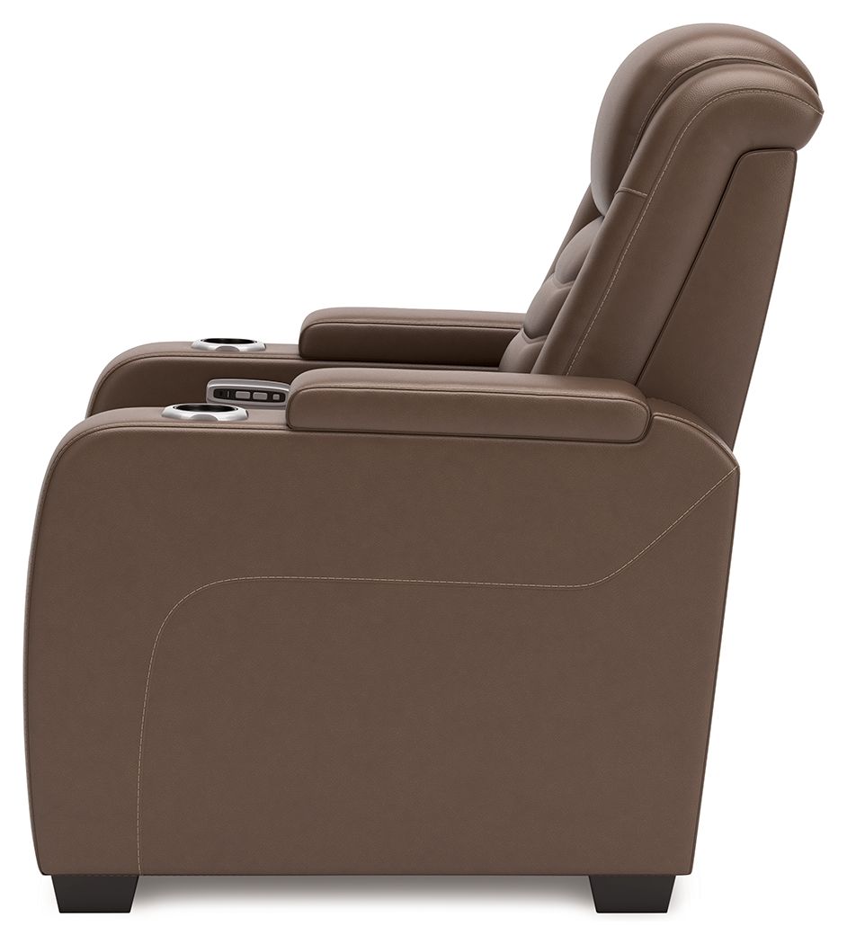 High Impact - Power Recliner / Adj Headrest - Tobacco — view 6