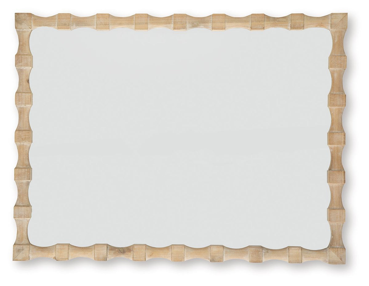 Acelmore - Accent Mirror - Light Brown — view 4