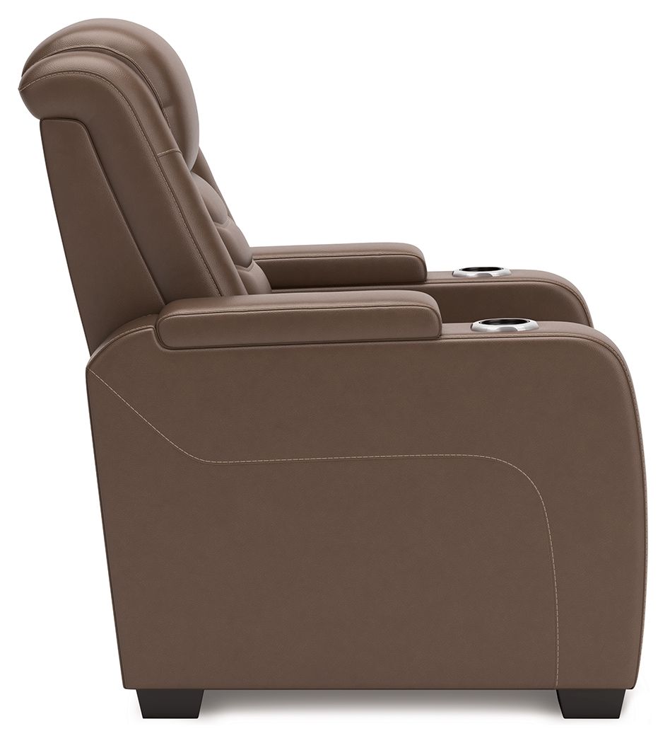 High Impact - Power Recliner / Adj Headrest - Tobacco — view 7