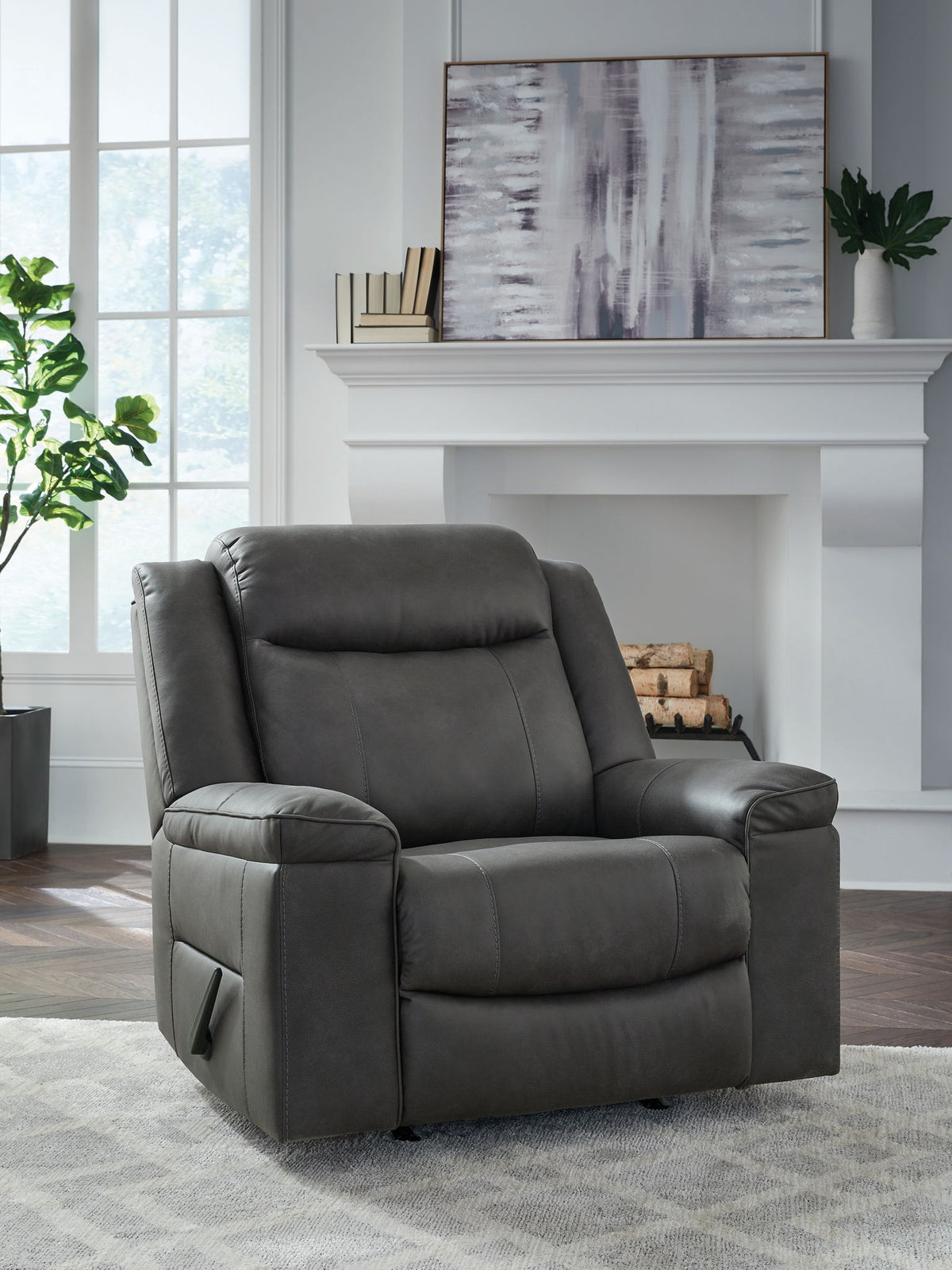 Status Check - Rocker Recliner - Shadow — view 2
