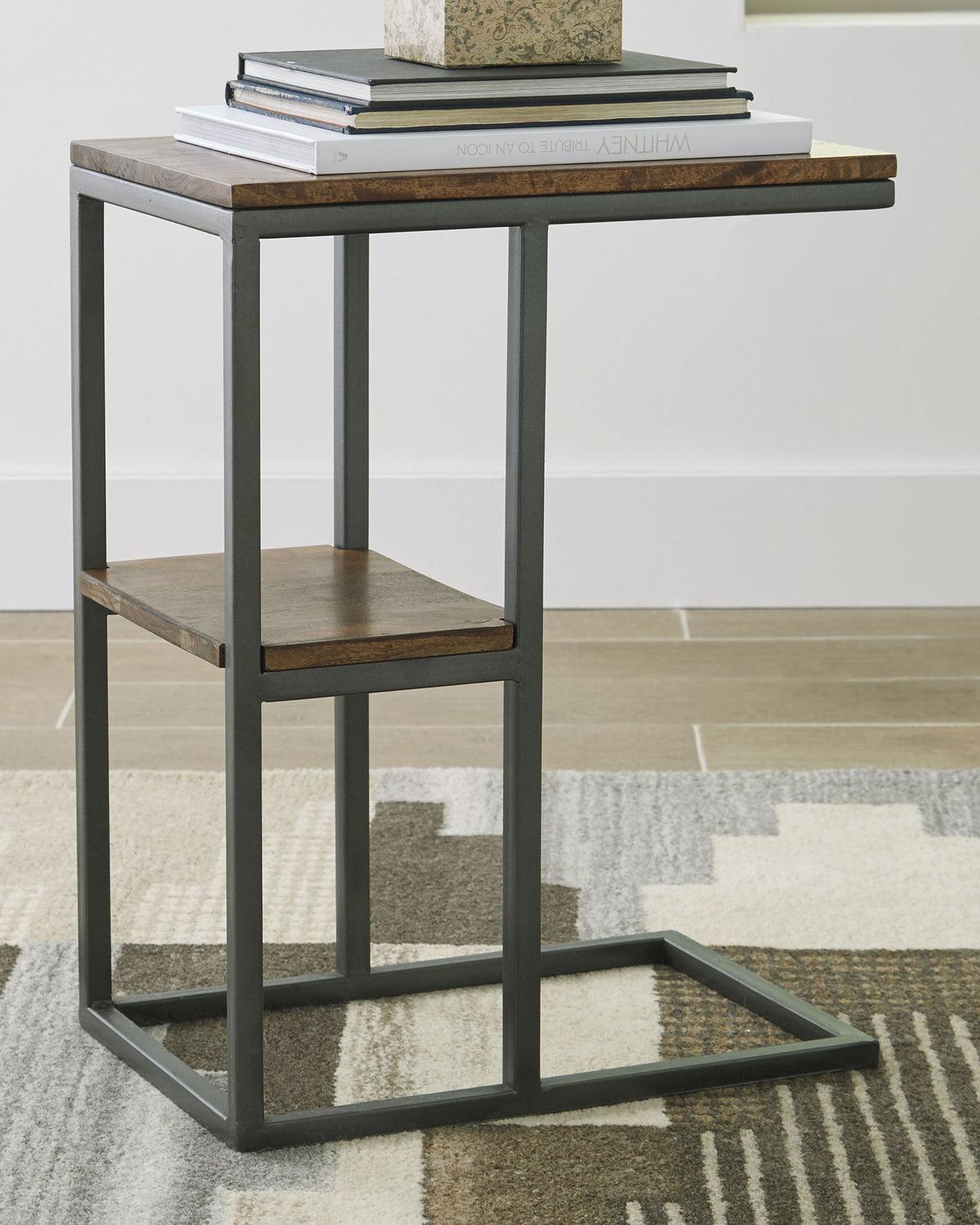 Forestmin - Accent Table - Natural / Black — view 2