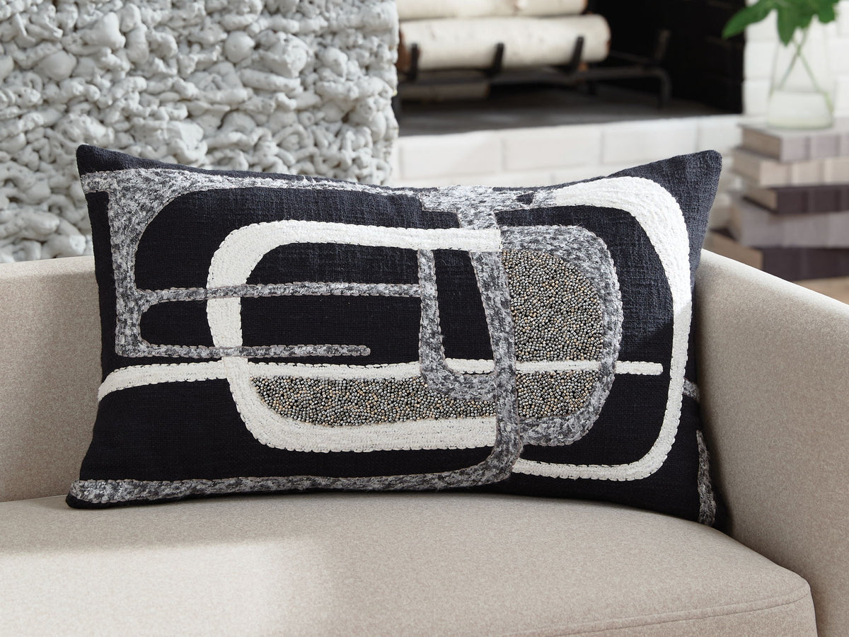 Gavrileigh - Pillow (Set of 4) - Black / Gray / Ivory — view 2