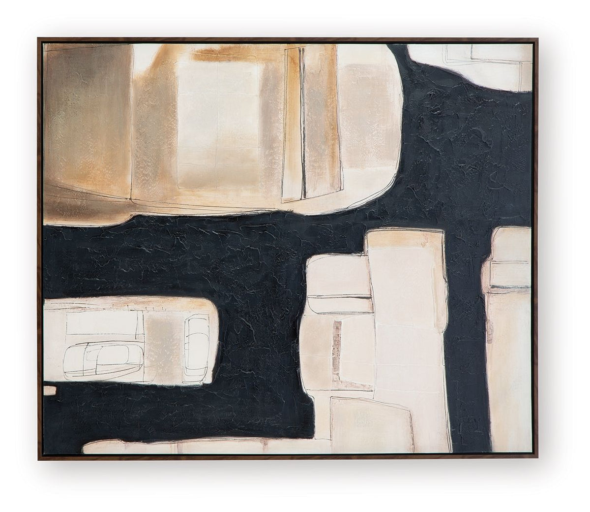 Feyville - Wall Art - Black / Brown / Cream — view 6