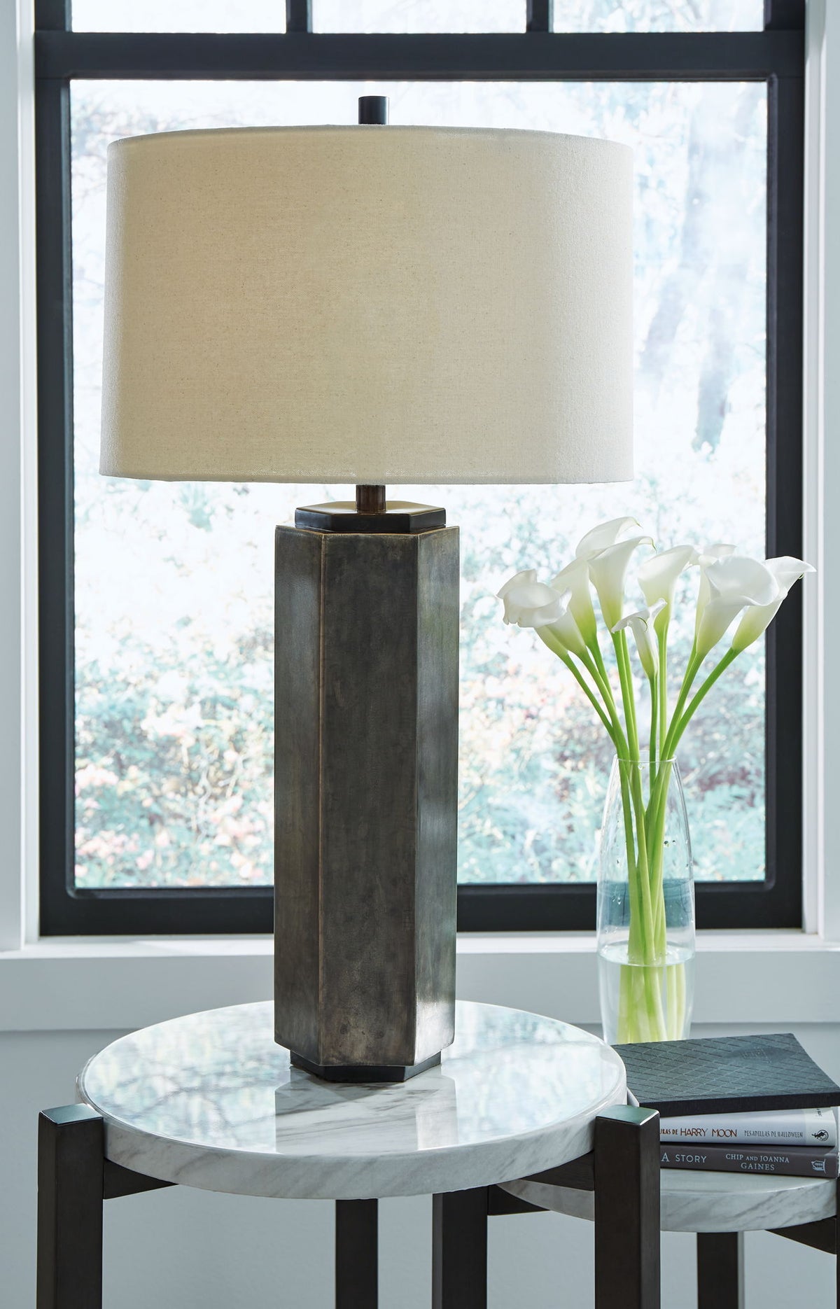 Dirkton - Metal Table Lamp  - Antique Pewter Finish — view 2
