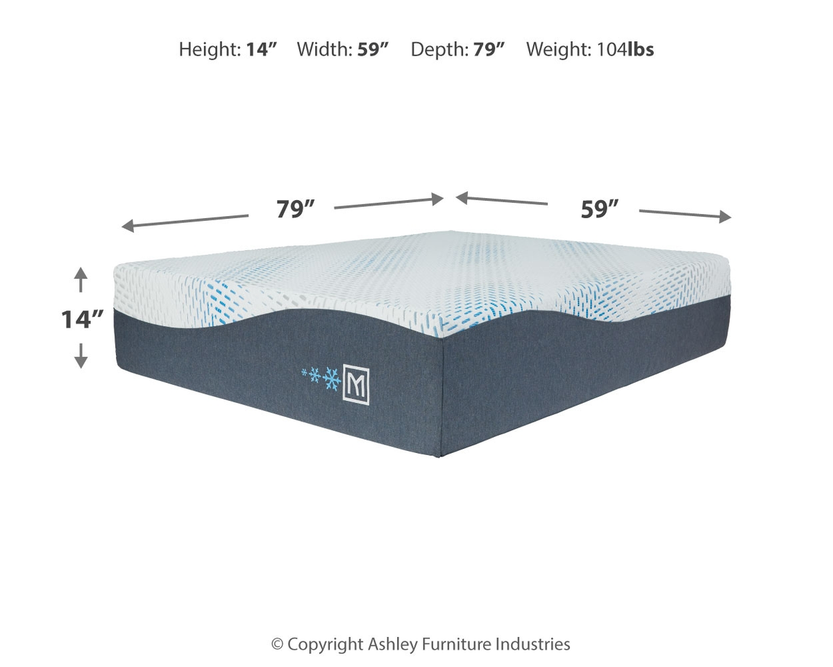Millennium Cushion Firm Gel Memory Foam Hybrid - Cushion Firm Gel Memory Foam Hybrid California King Mattress - White — view 8