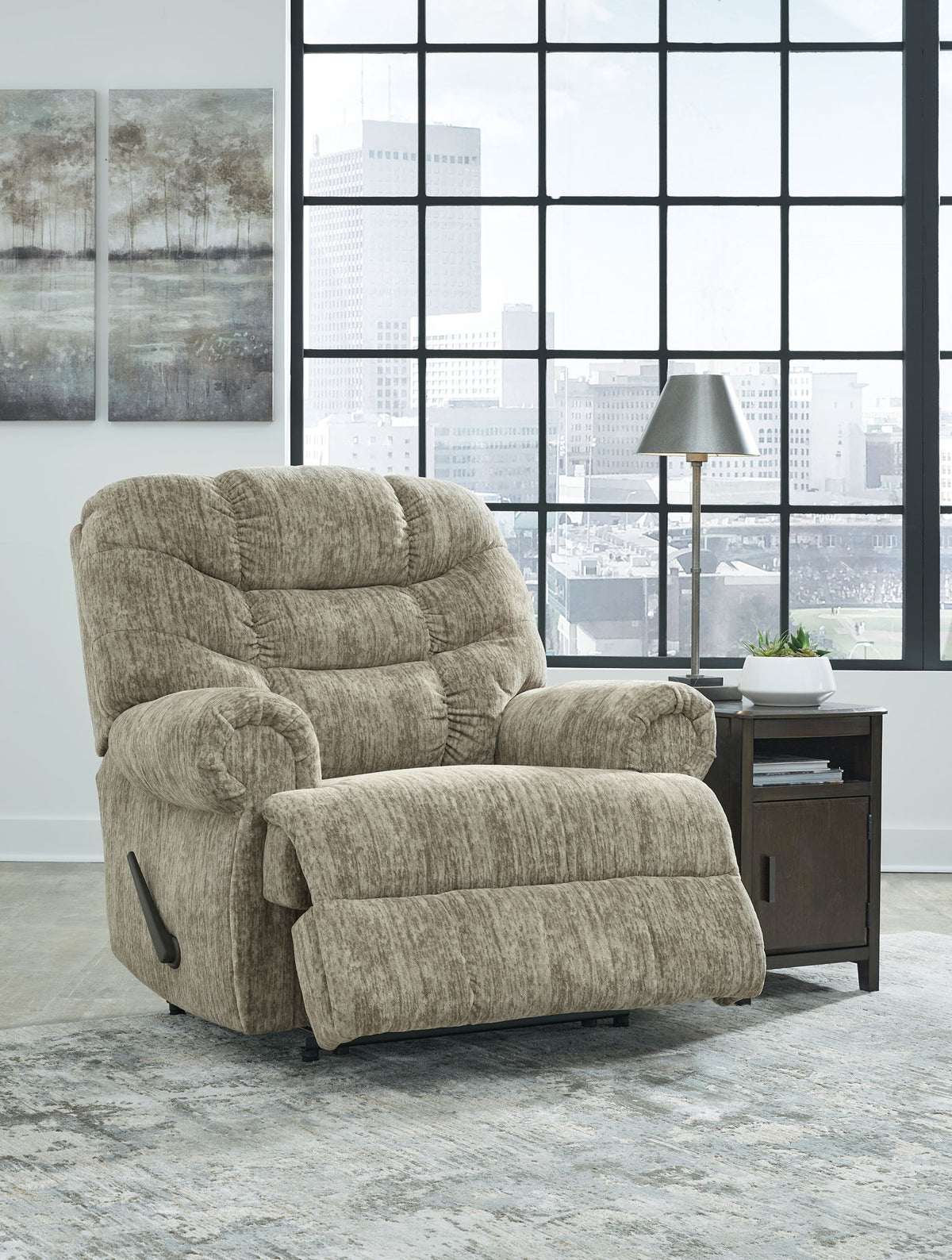 Movie Man - Zero Wall Recliner - Taupe — view 8