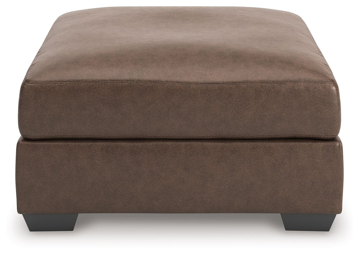 WillowBend - Oversized Accent Ottoman - Umber — view 3