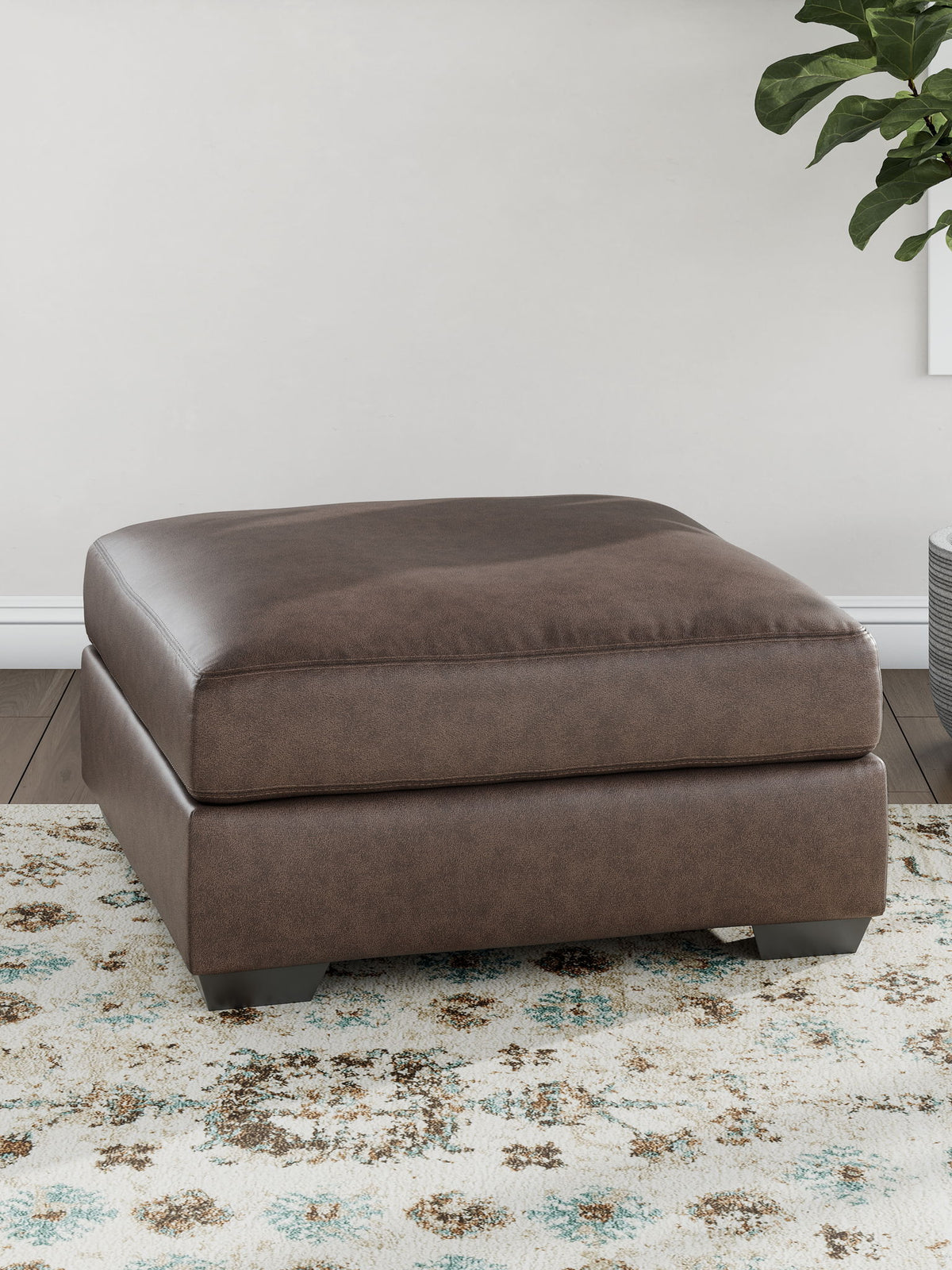 WillowBend - Oversized Accent Ottoman - Umber — view 2