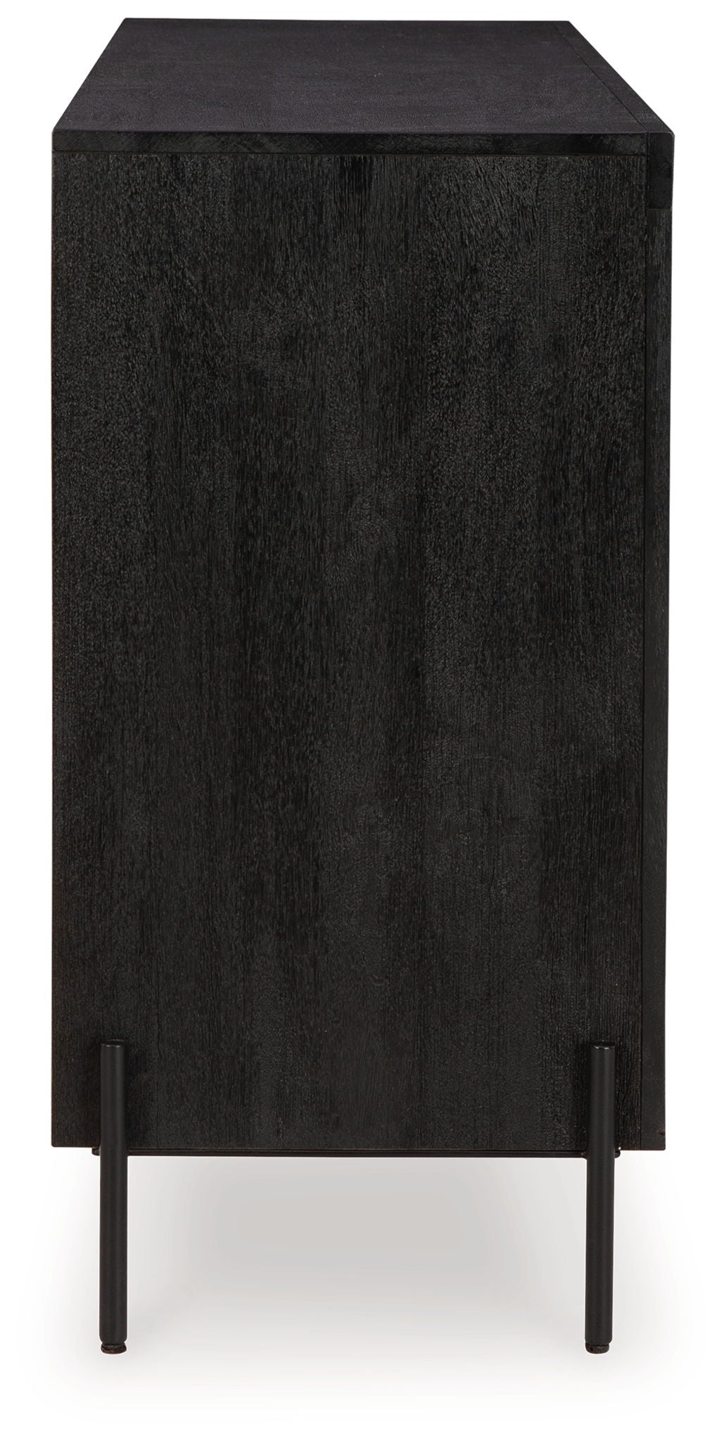 Vallisburg - Accent Cabinet - Black / Natural — view 5