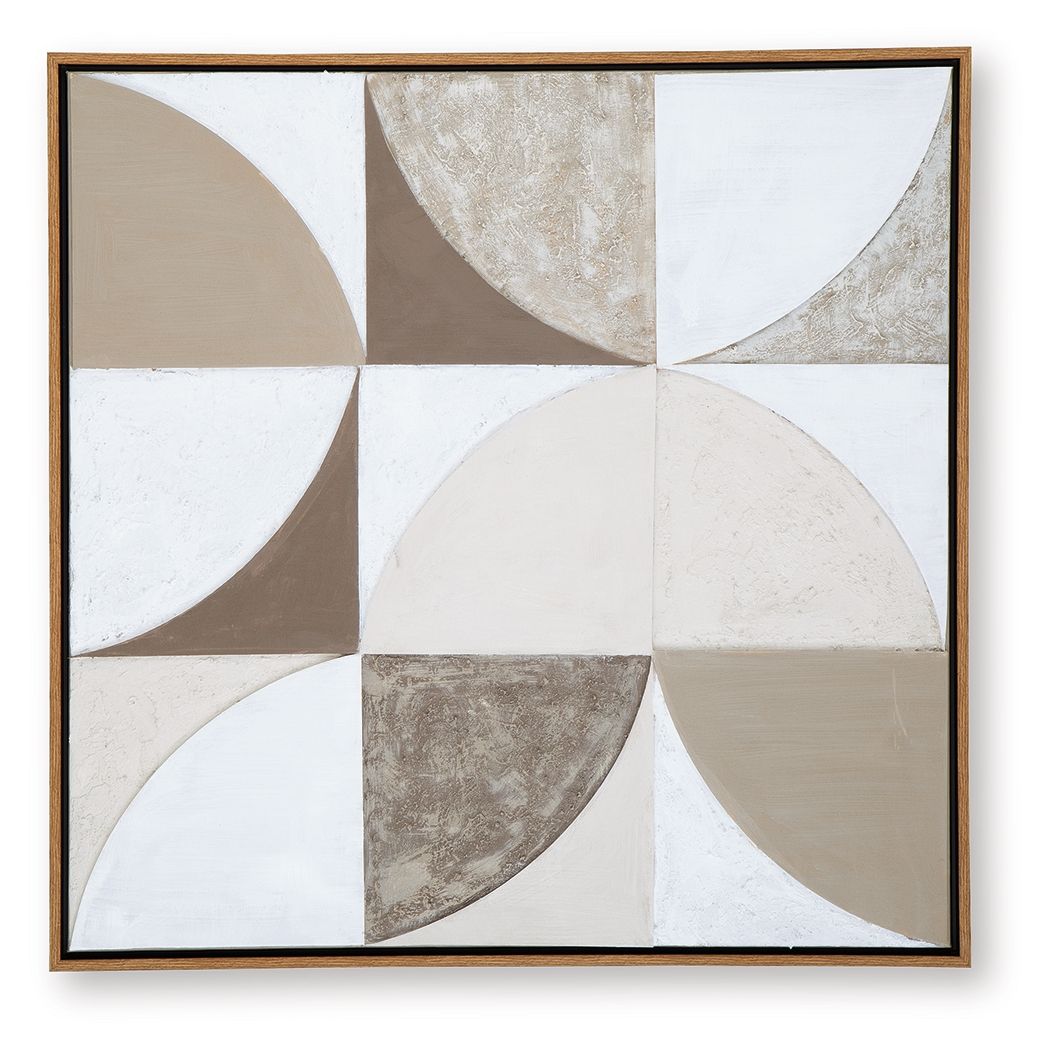 Harelman - Wall Art - Tan / Taupe / White — view 4