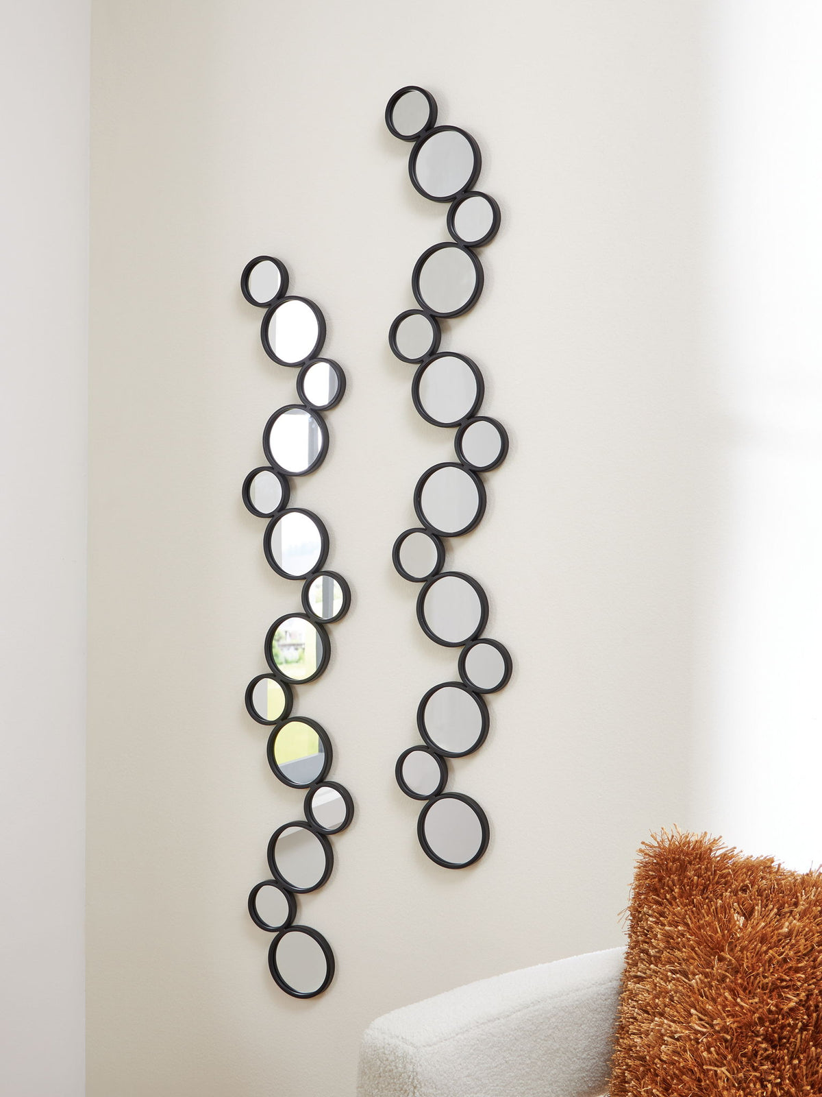 Vinler - Accent Mirror Set (Set of 2) - Black — view 2
