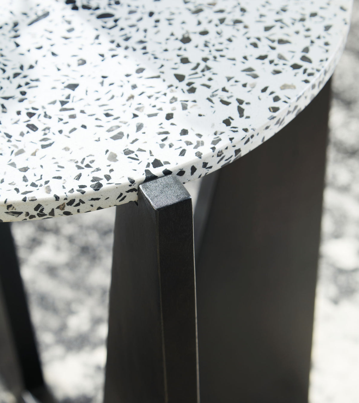 Tellrich - Accent Table - Black / White — view 5