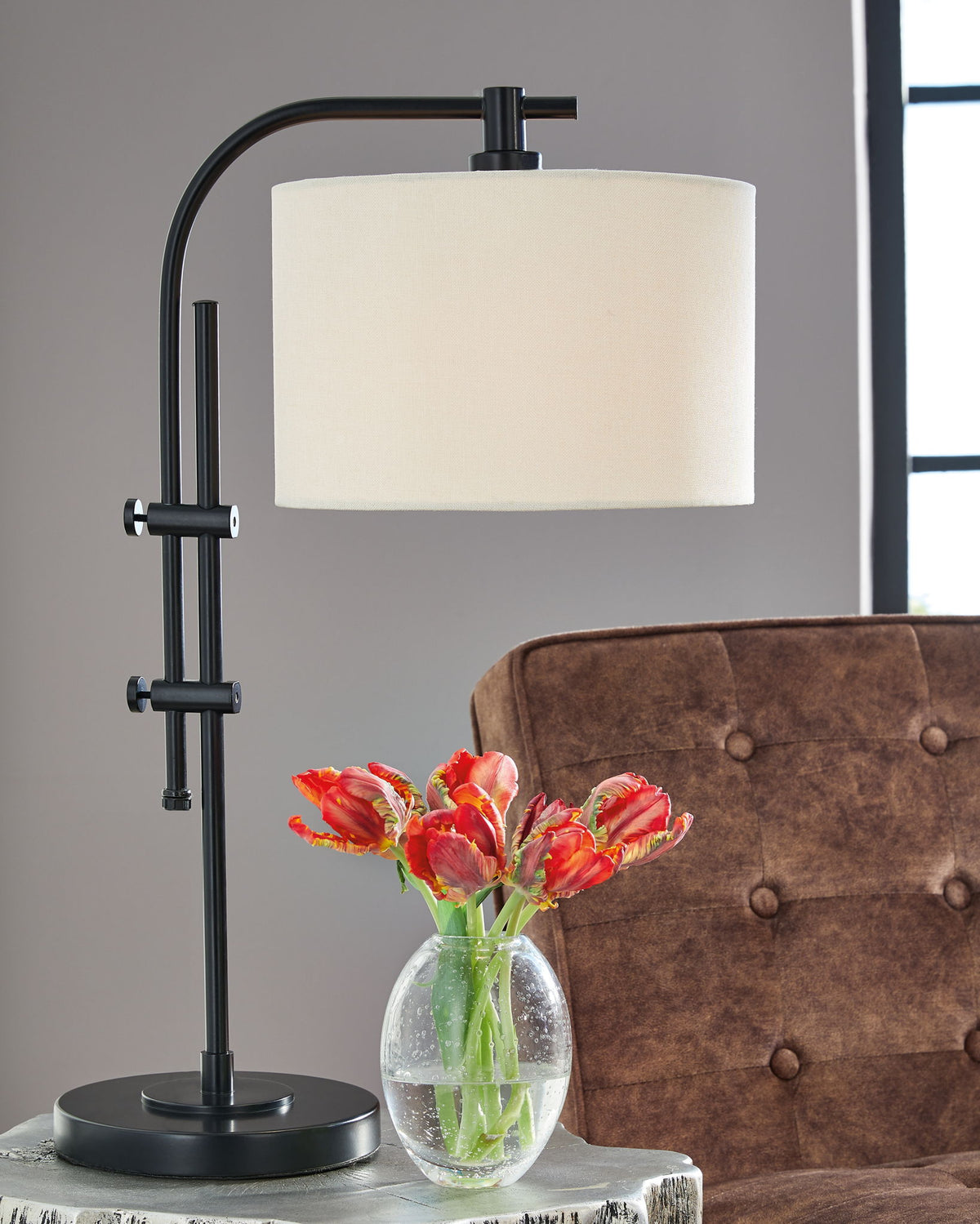 Baronvale - Metal Accent Lamp  - Black — view 2