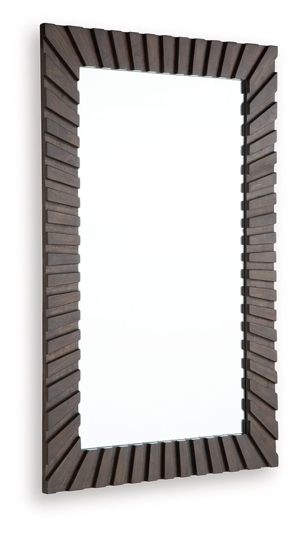 Advin - Accent Mirror - Dark Brown — view 3