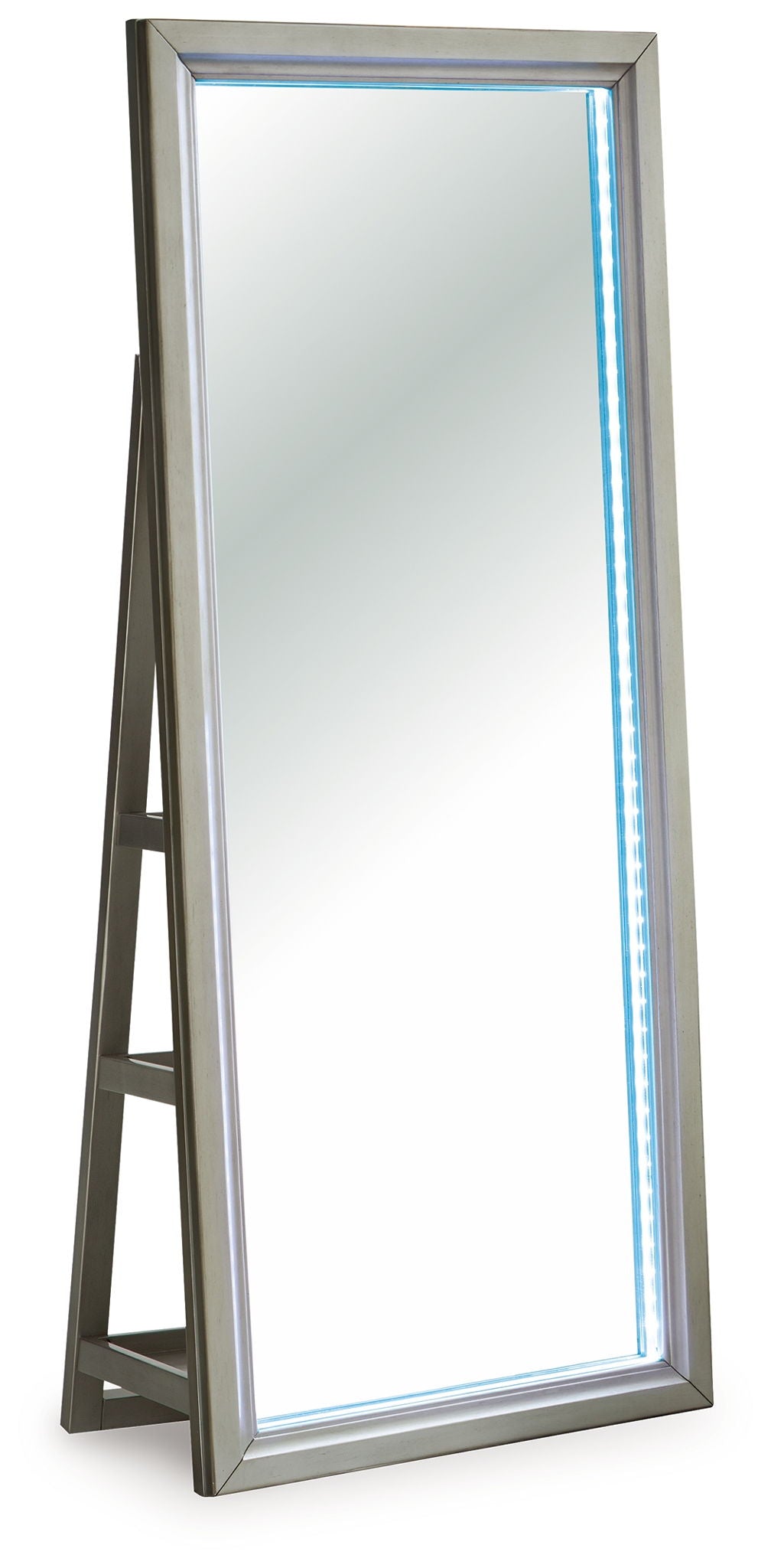 Evesen - Floor Standing Mirror With Storage - Champagne — view 8