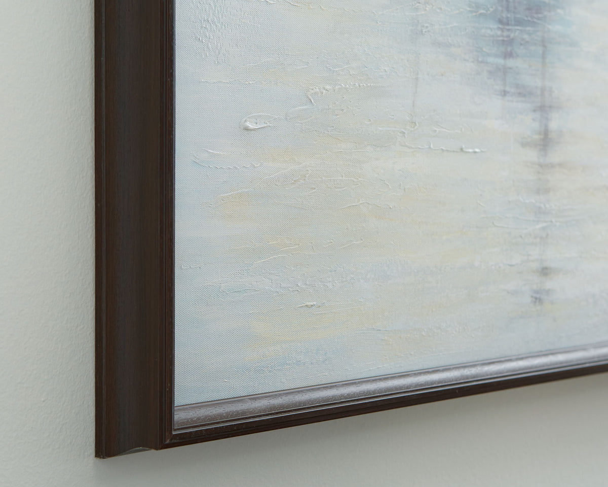 Worthney - Wall Art - Blue / White / Brown — view 5