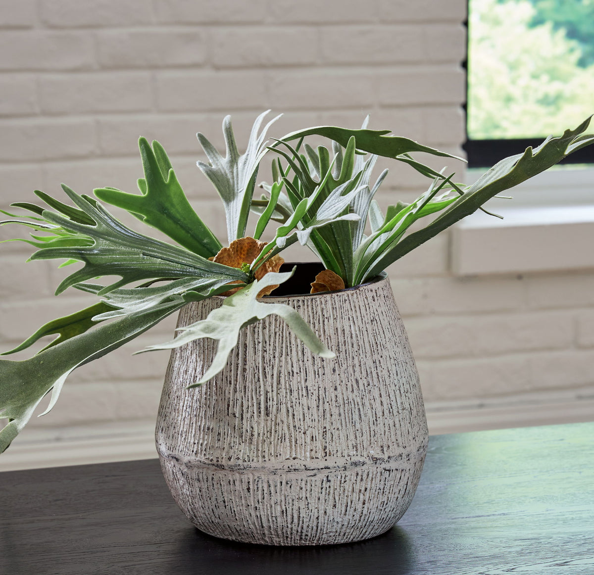 Claymount - Vase - 10" - Distressed Brown — view 2