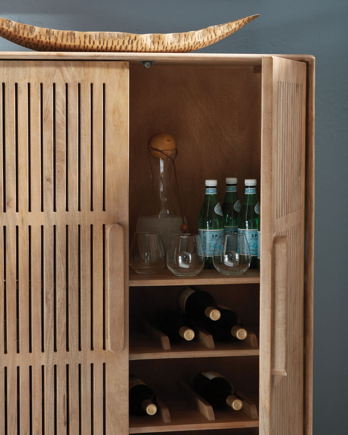 Pellamour - Bar Cabinet - Natural Brown — view 6