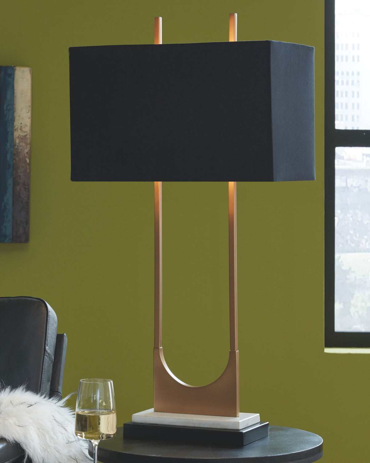 Malana - Metal Table Lamp  - Brass Finish — view 2