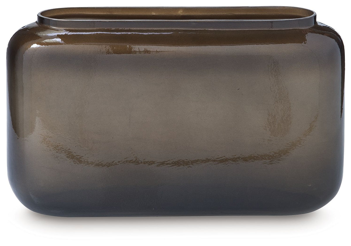 Sumner - Vase - 7.5" - Gray / Gold Finish