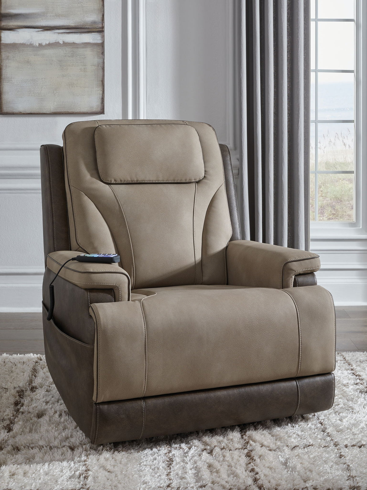 4Z-Peaceful Pause - Power Lift Recliner - Sand — view 2