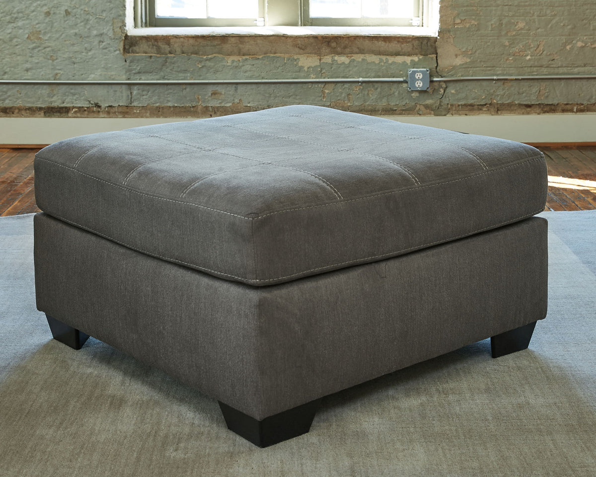 Pitkin - Oversized Accent Ottoman - Slate — view 2