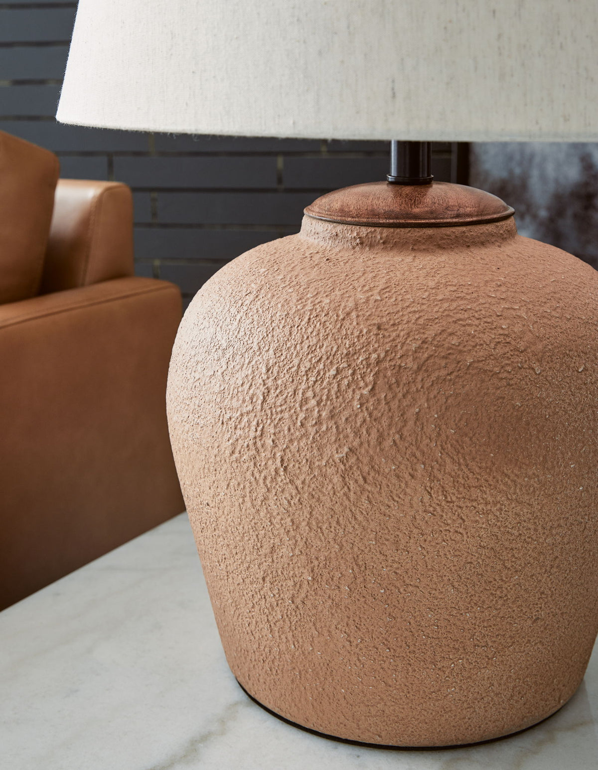 Scantor - Metal Table Lamp - Rust — view 4