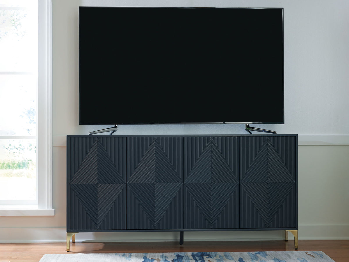Loirwick - Accent Cabinet - Dark Blue — view 8