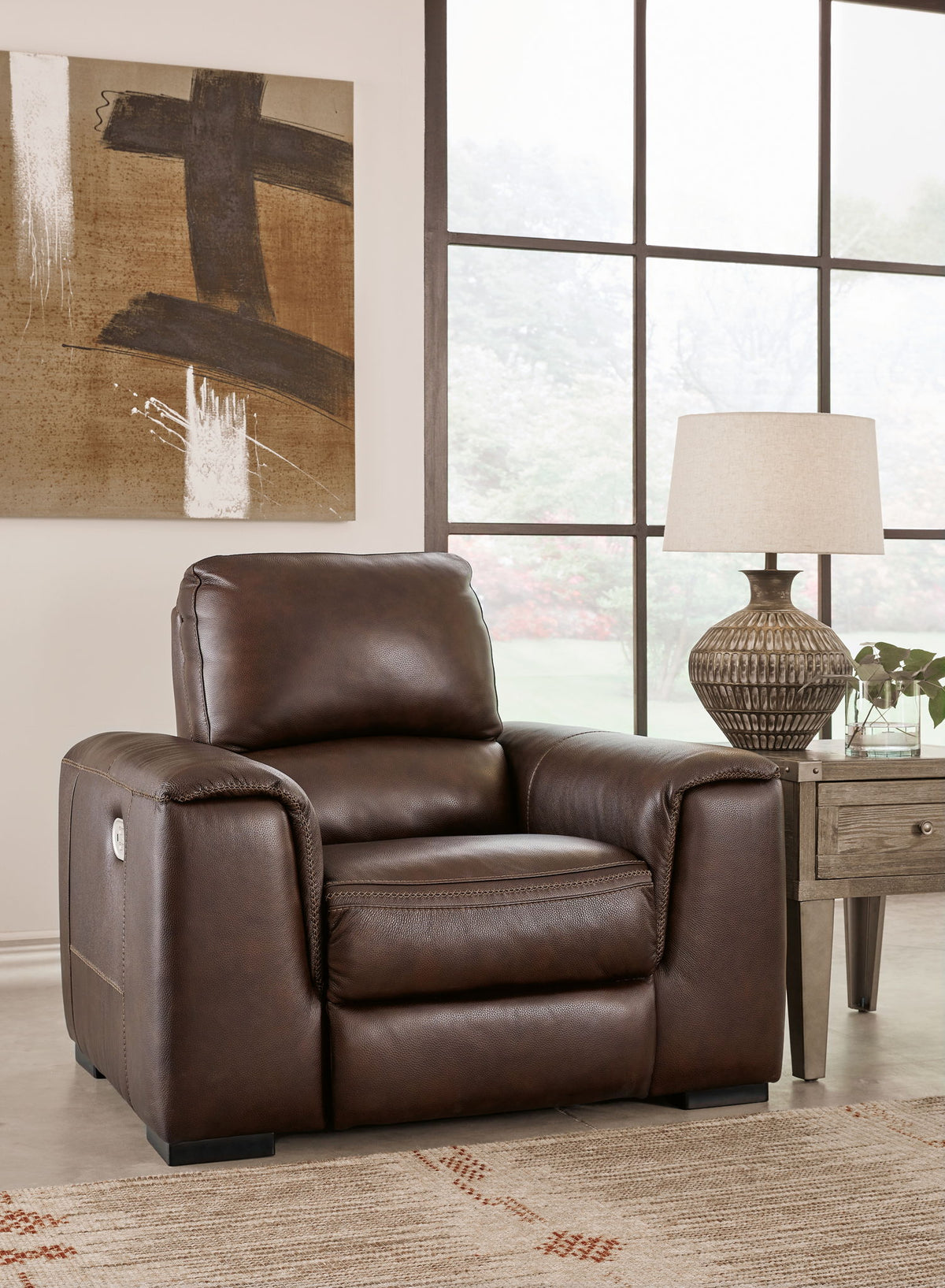Alessandro - PWR Recliner/Adj Headrest - Walnut — view 2