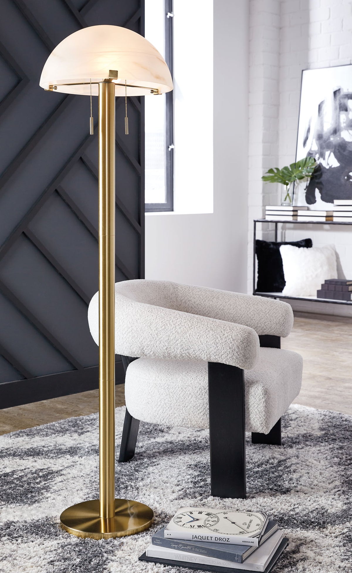 Tobbinsen - Metal Floor Lamp - Brass Finish — view 2