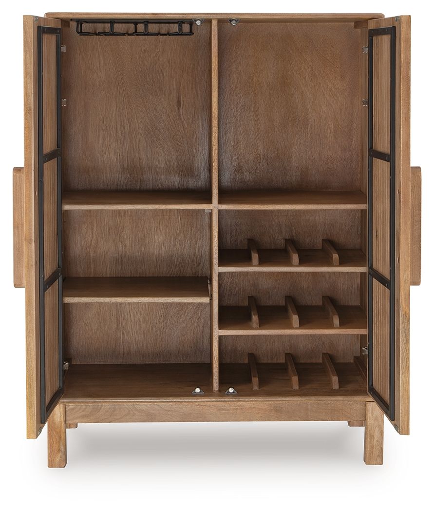 Pellamour - Bar Cabinet - Natural Brown — view 5