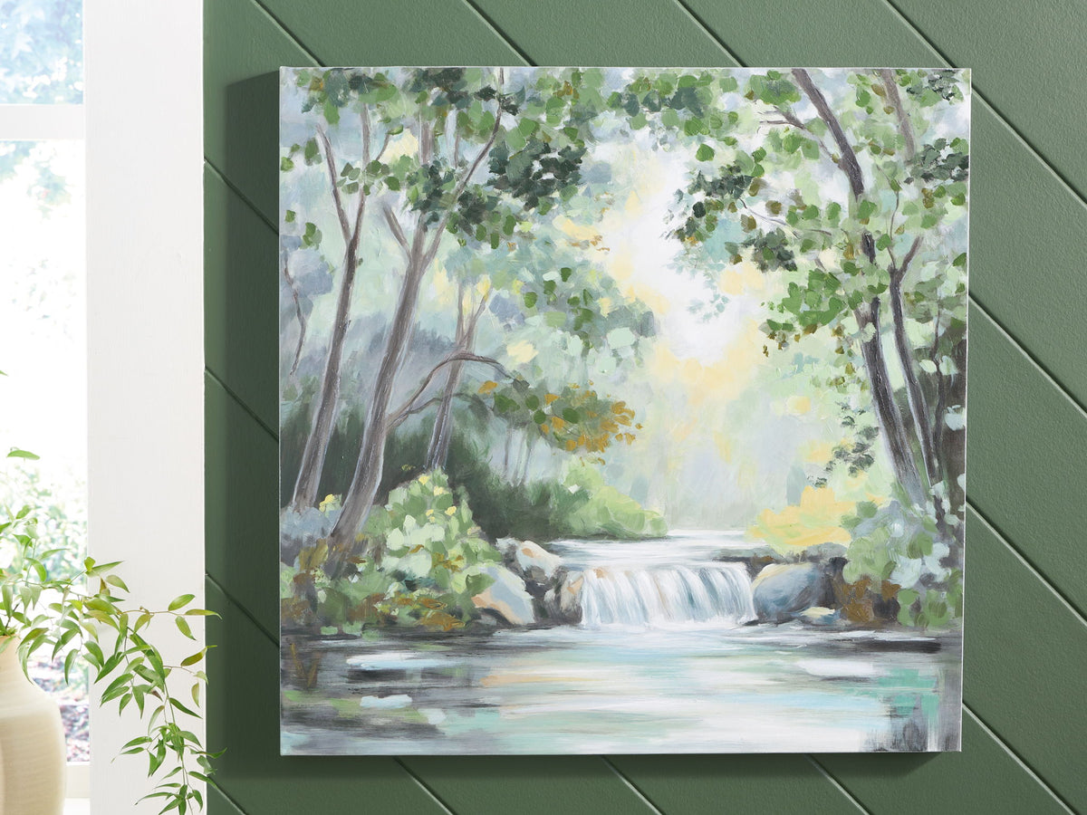 Evermaddick - Wall Art - Green / Gray / White — view 2