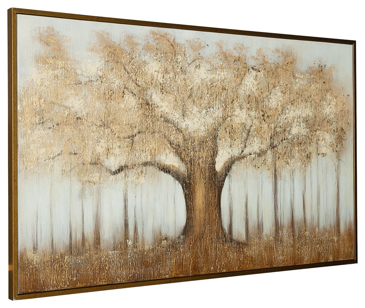 Dalewick - Wall Art - Brown / Gray / Gold Finish — view 3