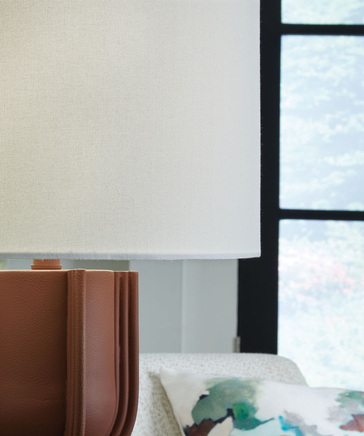 Rowandale - Metal Table Lamp - Brick Red — view 3