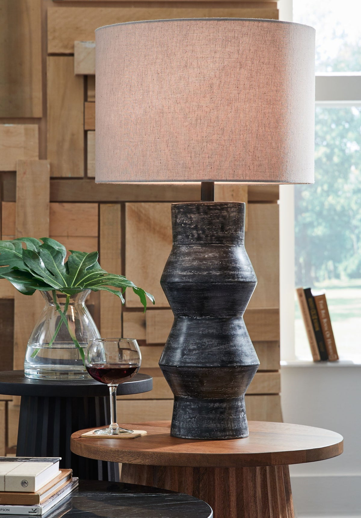 Kerbert - Terracotta Table Lamp - Distressed Black — view 2