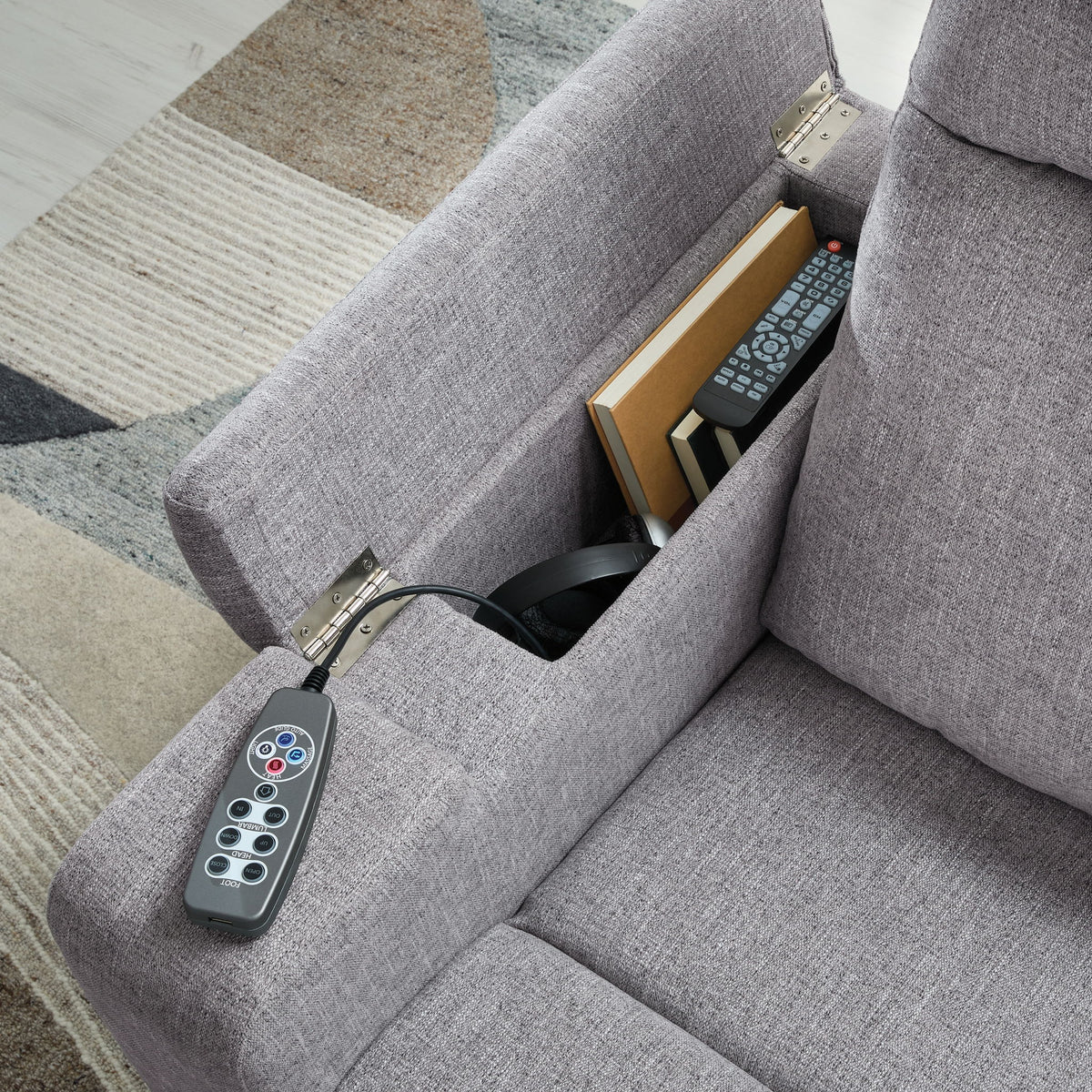 Pineland - Glider Power Recliner With Audio System - Pewter — view 12