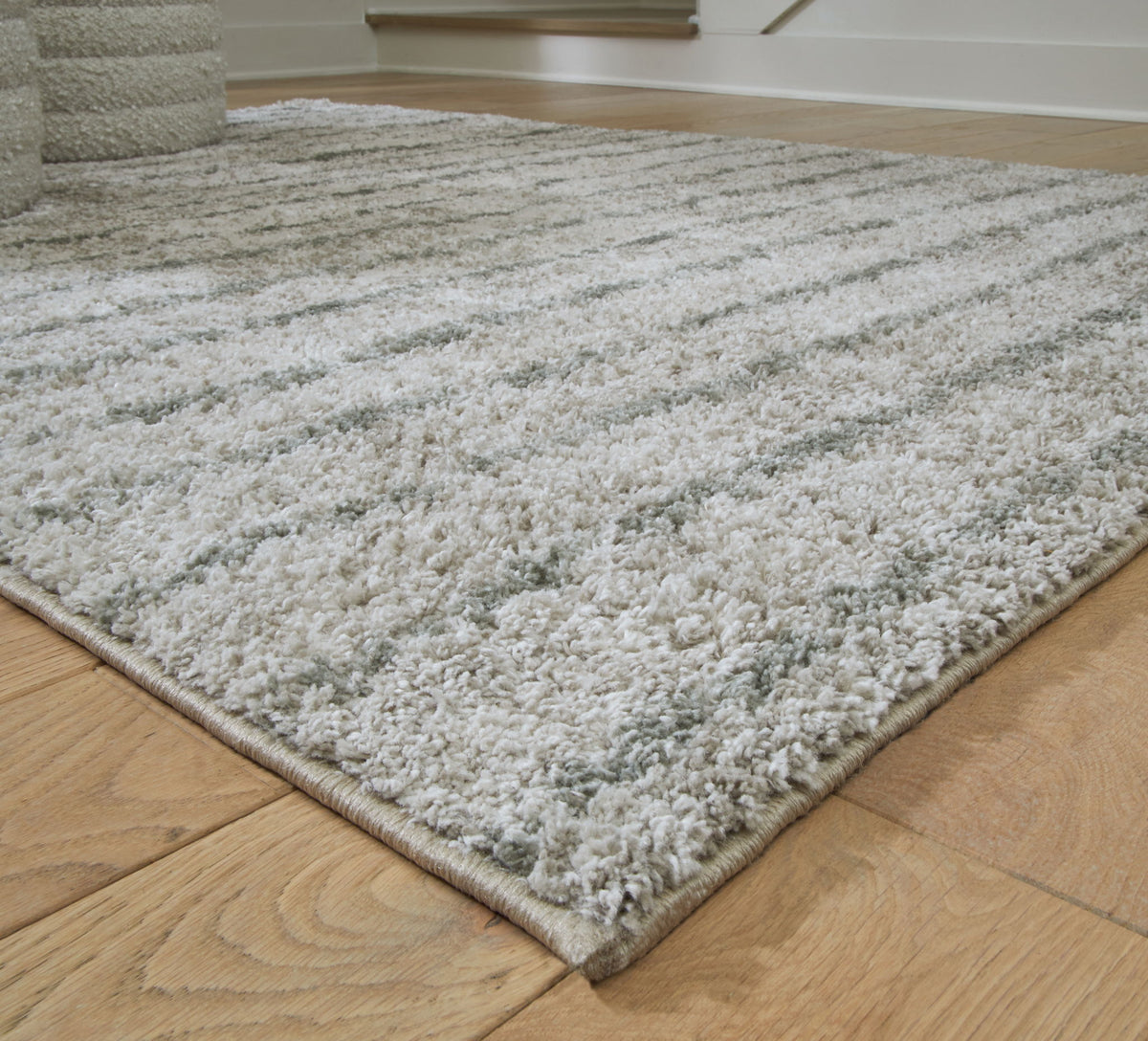 Laddway - 5' x 7' Rug - Cream / Green — view 3