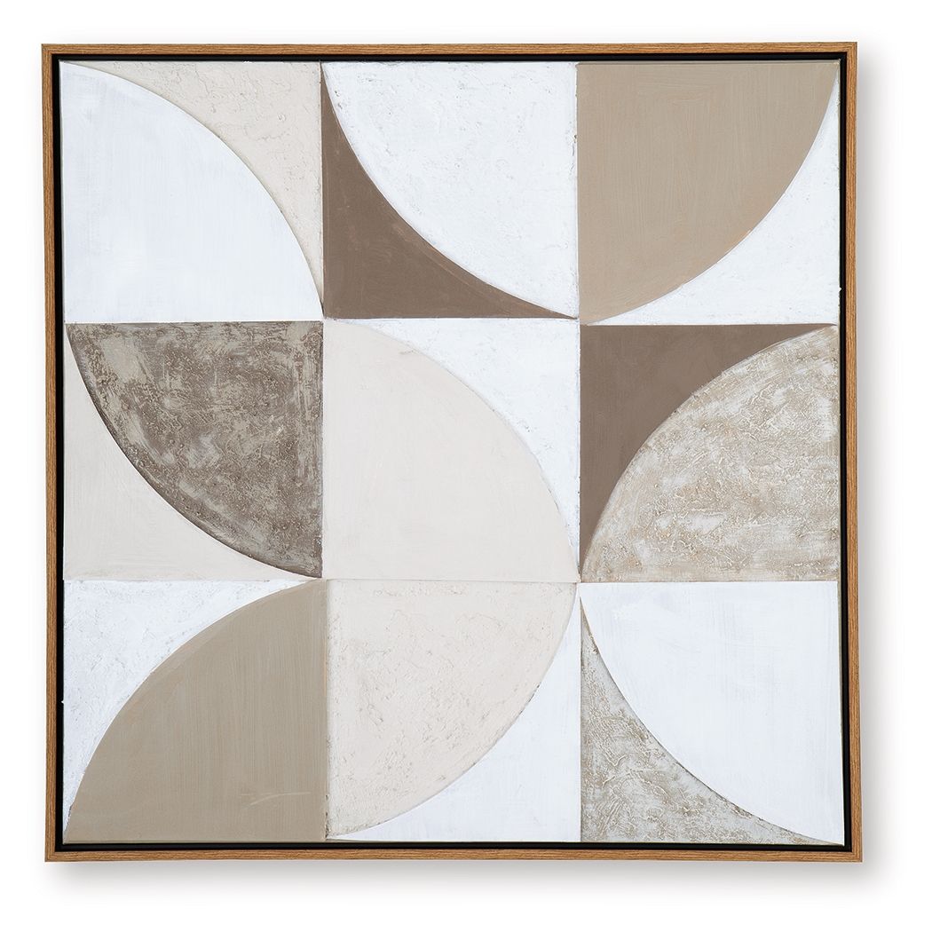 Harelman - Wall Art - Tan / Taupe / White — view 5