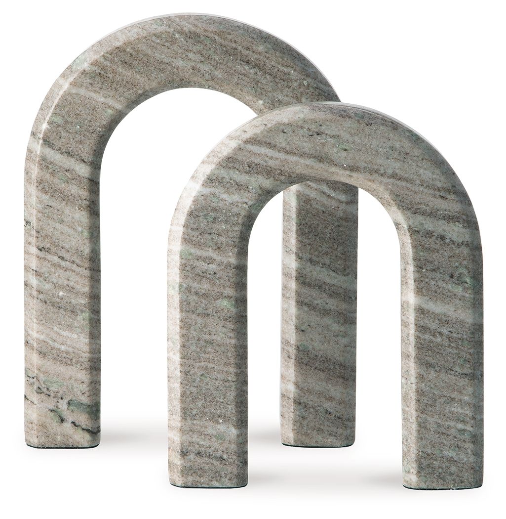 Keithton - Sculpture Set (Set of 2) - Taupe — view 3