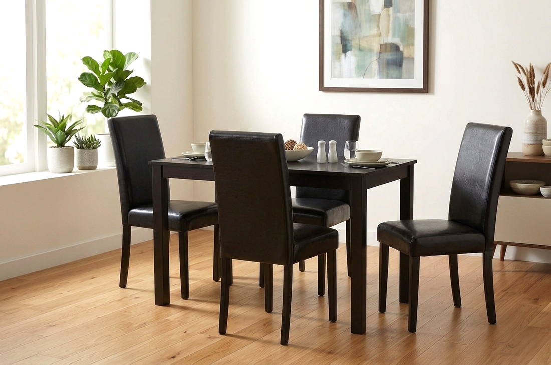 D700 Dining Set — Table & 4 Chairs