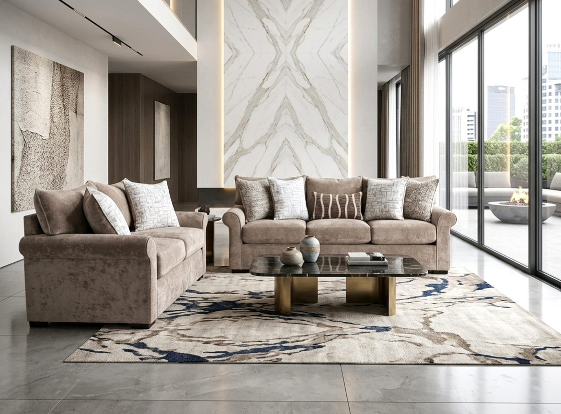 Behold 2540 Sofa & Loveseat Set — 90" Sofa & 64.5" Loveseat
