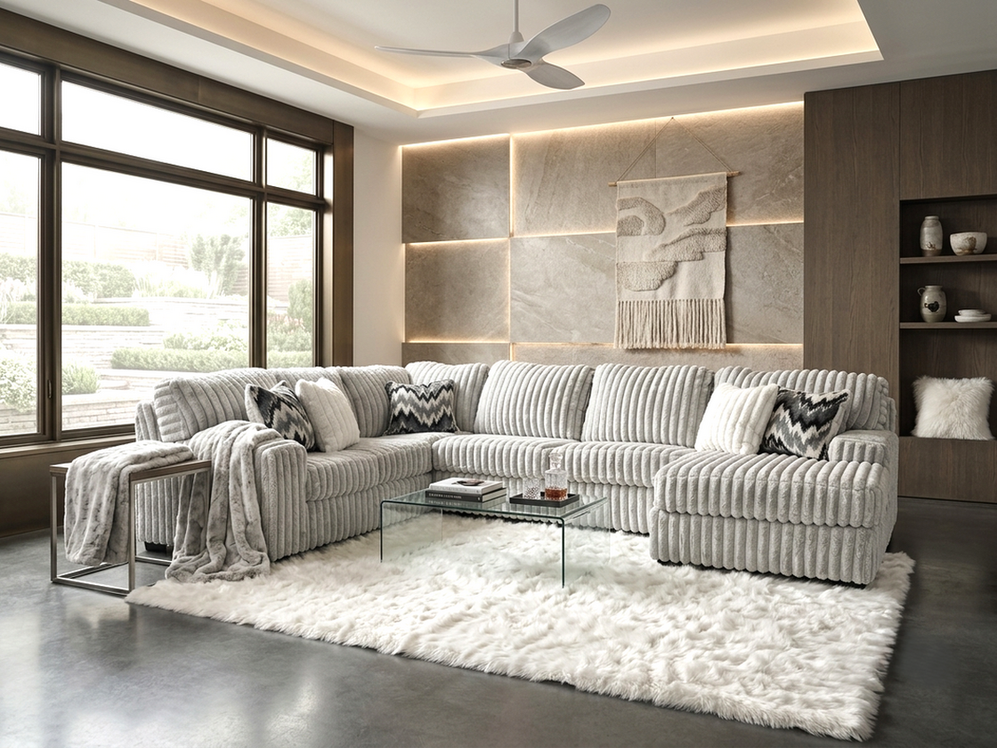 9800 Sectional with Chaise — 3 Colorways