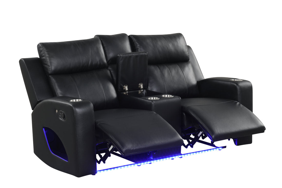 Pinnacle 3PC Reclining Set — Drop-Down Table & Bluetooth Speaker, 3 Colors