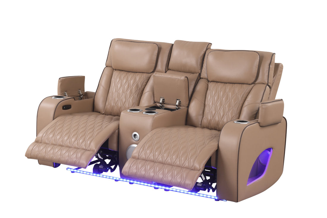 Rivera 3PC Power Reclining Set — LED Lighting & Wireless Charging